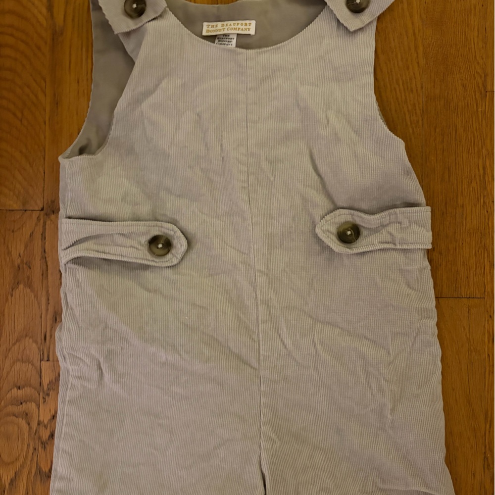 The Beaufort Bonnet Company tan corduroy Kids Jon Jon 3t
